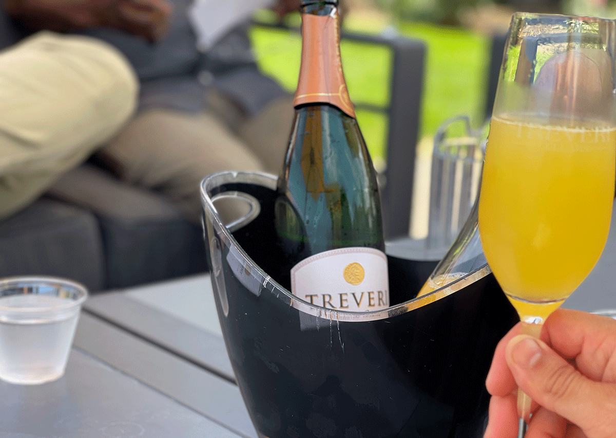 Treveri Cellars Sparkling Wine and Orange Juice